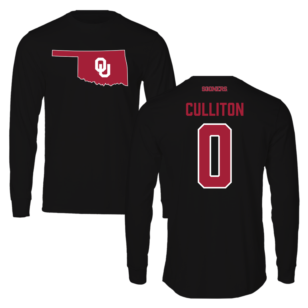 University of Oklahoma Basketball Black Performance Long Sleeve - #0 Beatrice Culliton