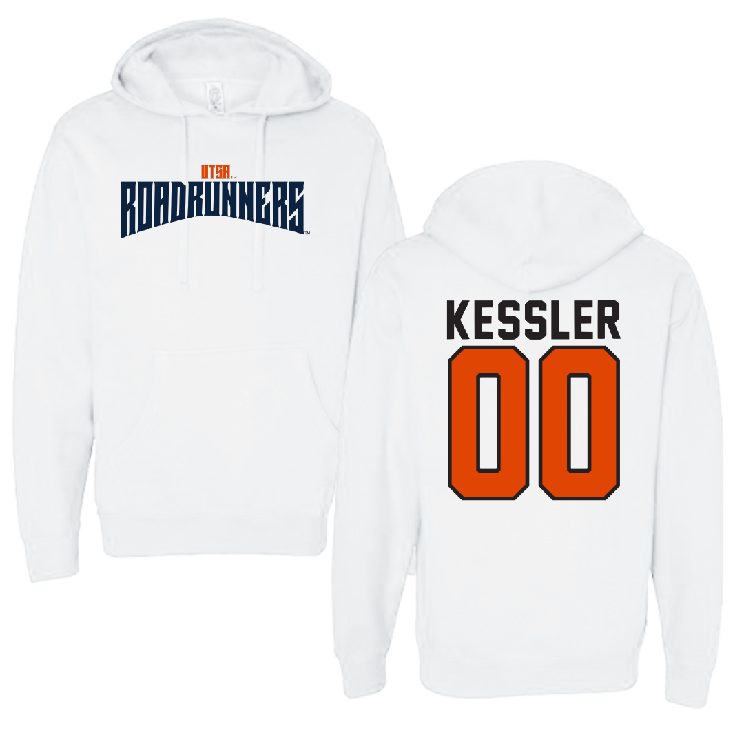 University of Texas at San Antonio Soccer White Classic Hoodie - #00 Jasmine Kessler