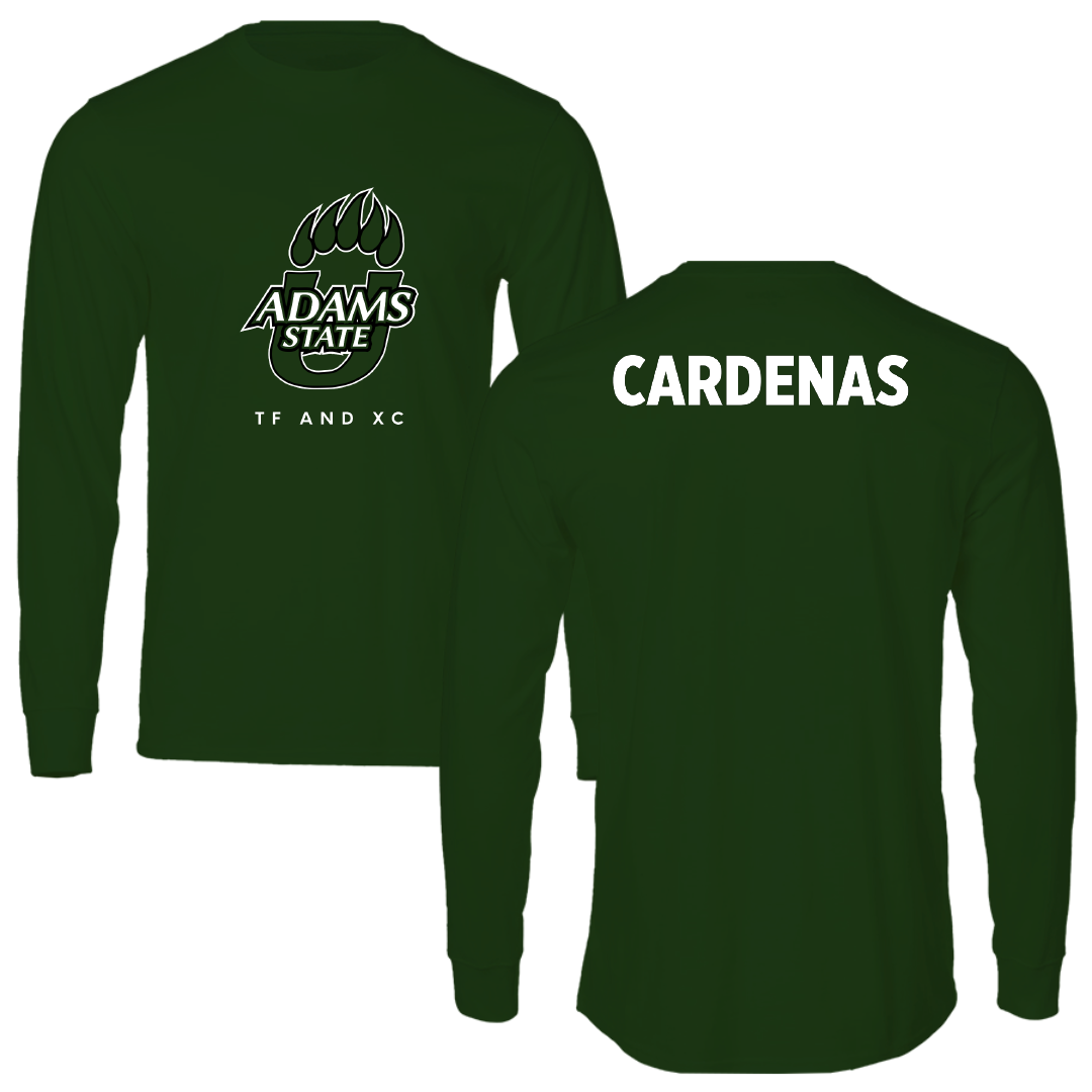 Adams State University TF and XC Forest Green Long Sleeve - David Cardenas