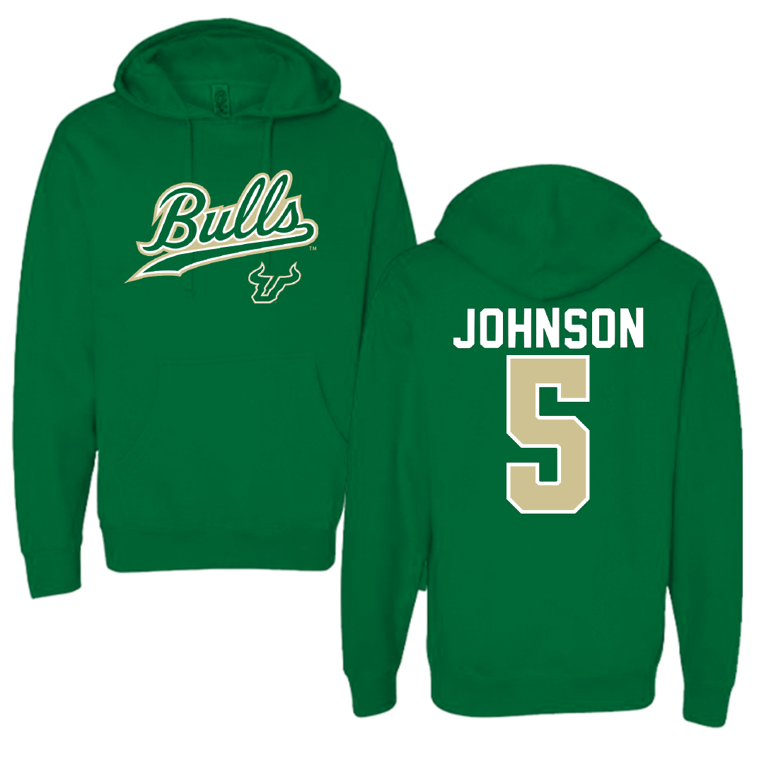 University of South Florida Volleyball Green General Hoodie - #5 Tatiana Johnson