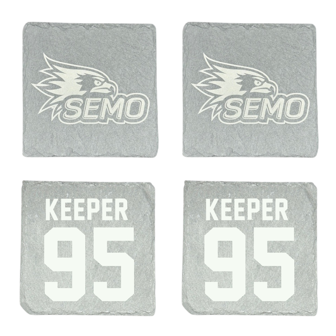 Southeast Missouri State University Football Stone Coaster (4 Pack)  - #95 Sam Keeper