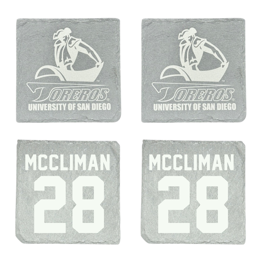 University of San Diego Softball Stone Coaster (4 Pack)  - #28 Natalie McCliman