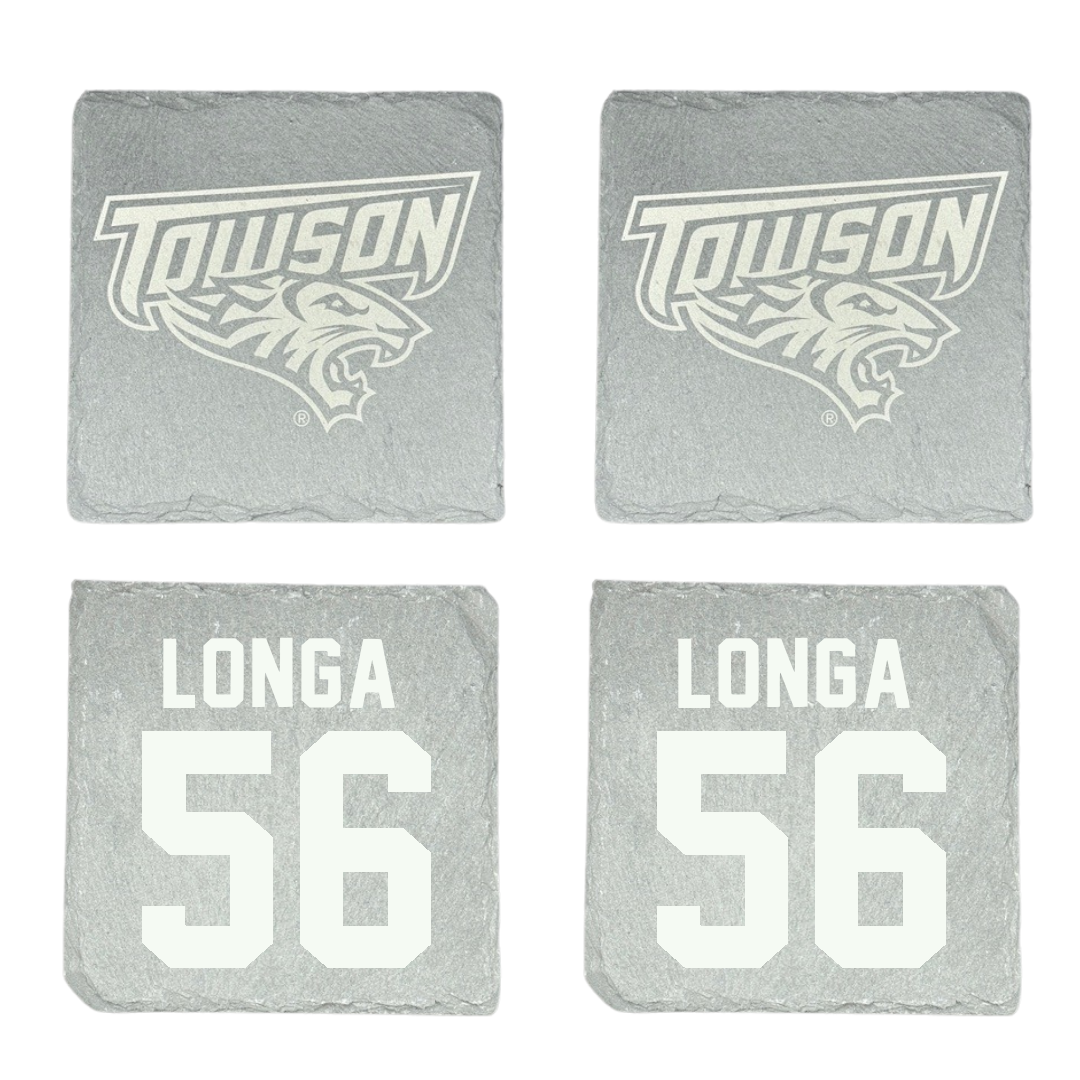 Towson University Football Stone Coaster (4 Pack)  - #56 Matthieu Longa