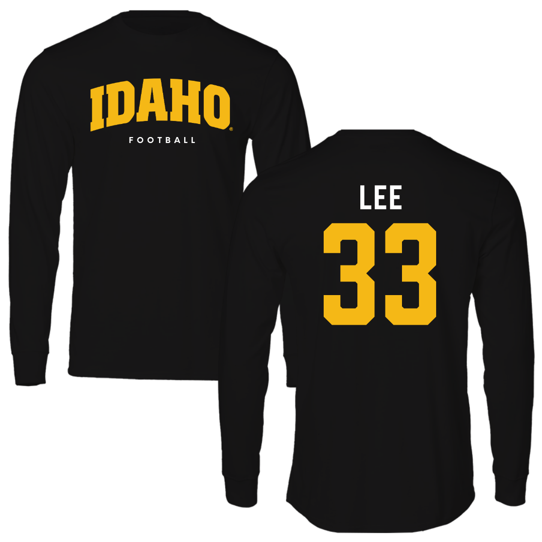 University of Idaho Football Black Long Sleeve - #33 Julian Lee