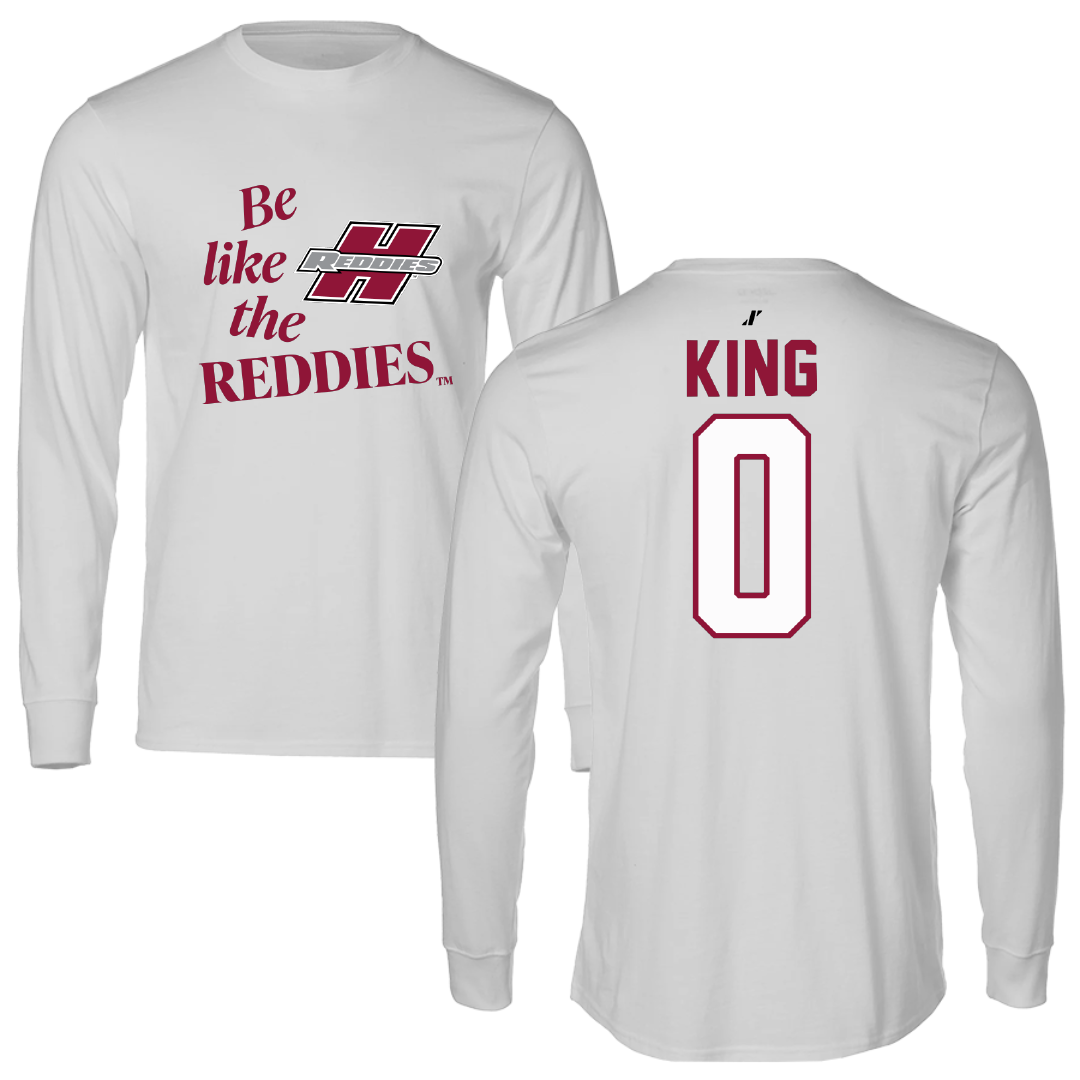Henderson State University Basketball Light Gray Be Like Us Performance Long Sleeve - #0 Clarence King