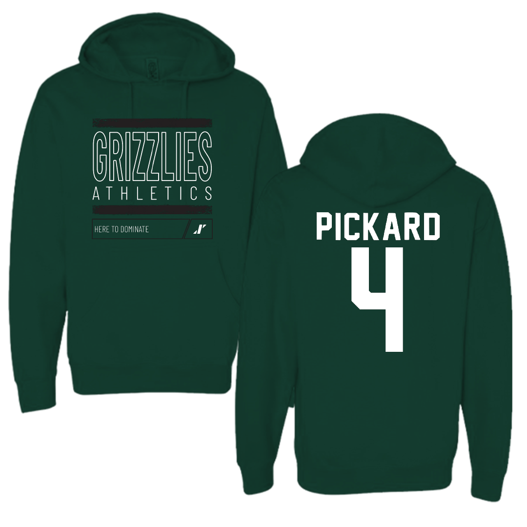 Adams State University Basketball Forest Green Dominate Hoodie - #4 Mykaila Pickard