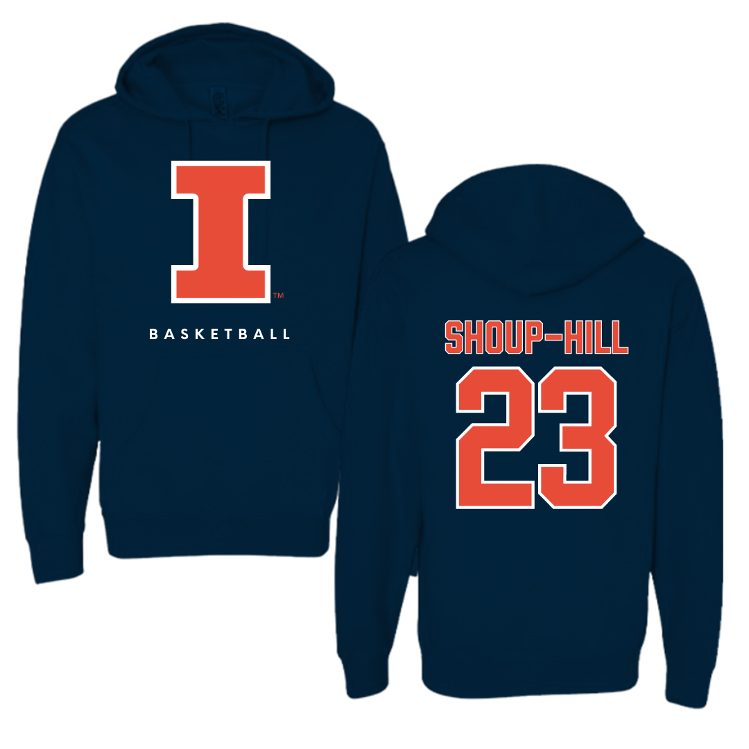 University of Illinois Basketball Navy Hoodie - #23 Brynn Shoup-Hill
