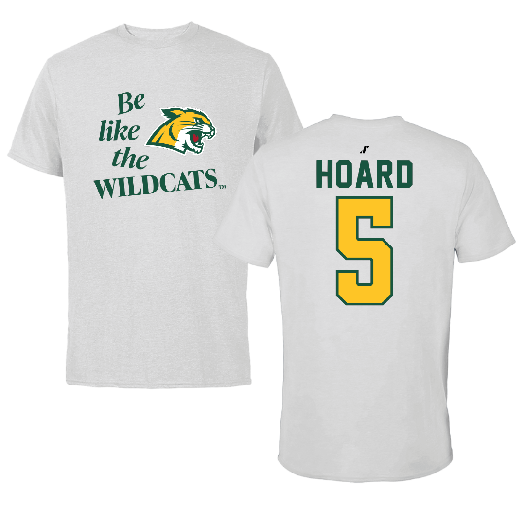 Northern Michigan University Football Light Gray Be Like Us Tee - #5 Aidan Hoard