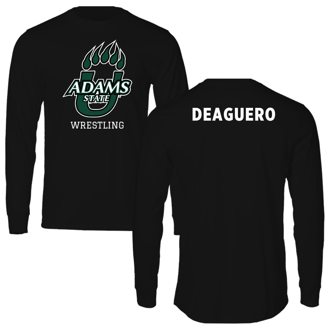 Adams State University Wrestling Black State Long Sleeve - Levi Deaguero