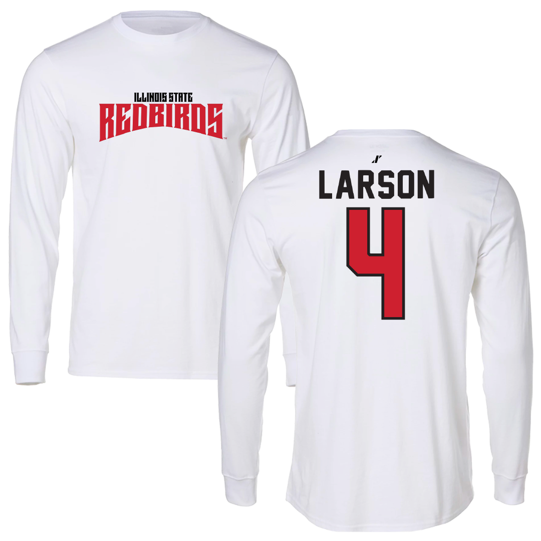 Illinois State University Softball White Classic Long Sleeve - #4 Julia Larson
