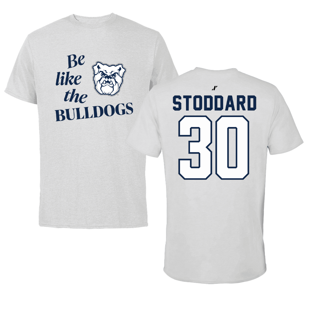 Butler University Basketball Light Gray Be Like Us Performance Tee - #30 Abigail Stoddard