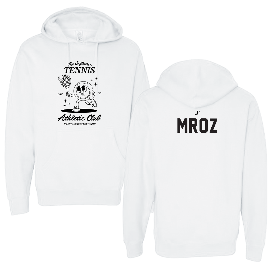 Tennis White Influxer Athletic Club Hoodie - William Mroz