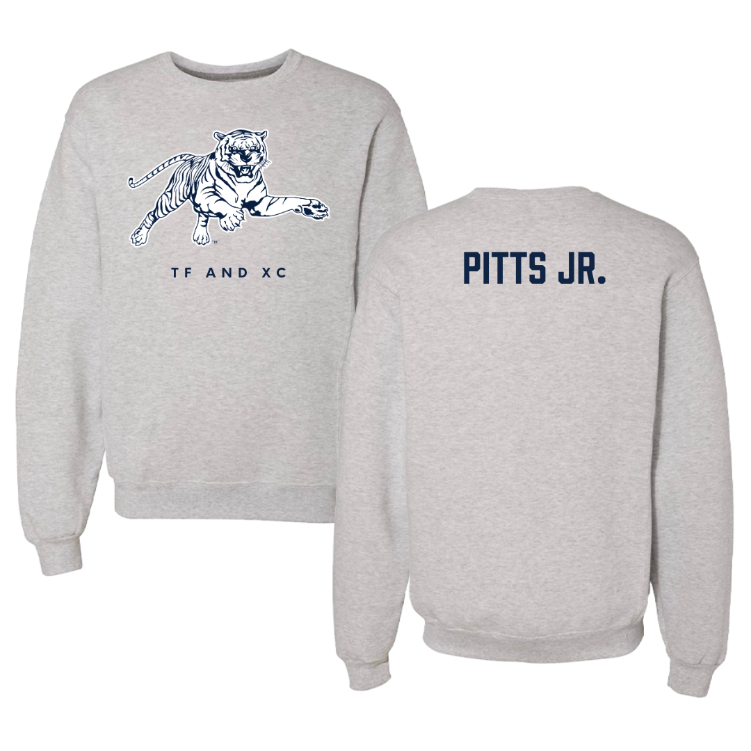 Jackson State University TF and XC Gray Crewneck - Sedgwrick Pitts Jr