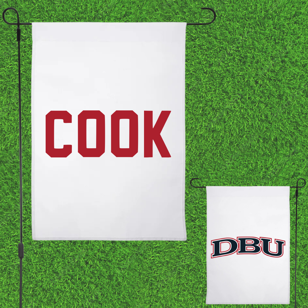 Dallas Baptist University Cheer White Garden Flag - Janae Cook