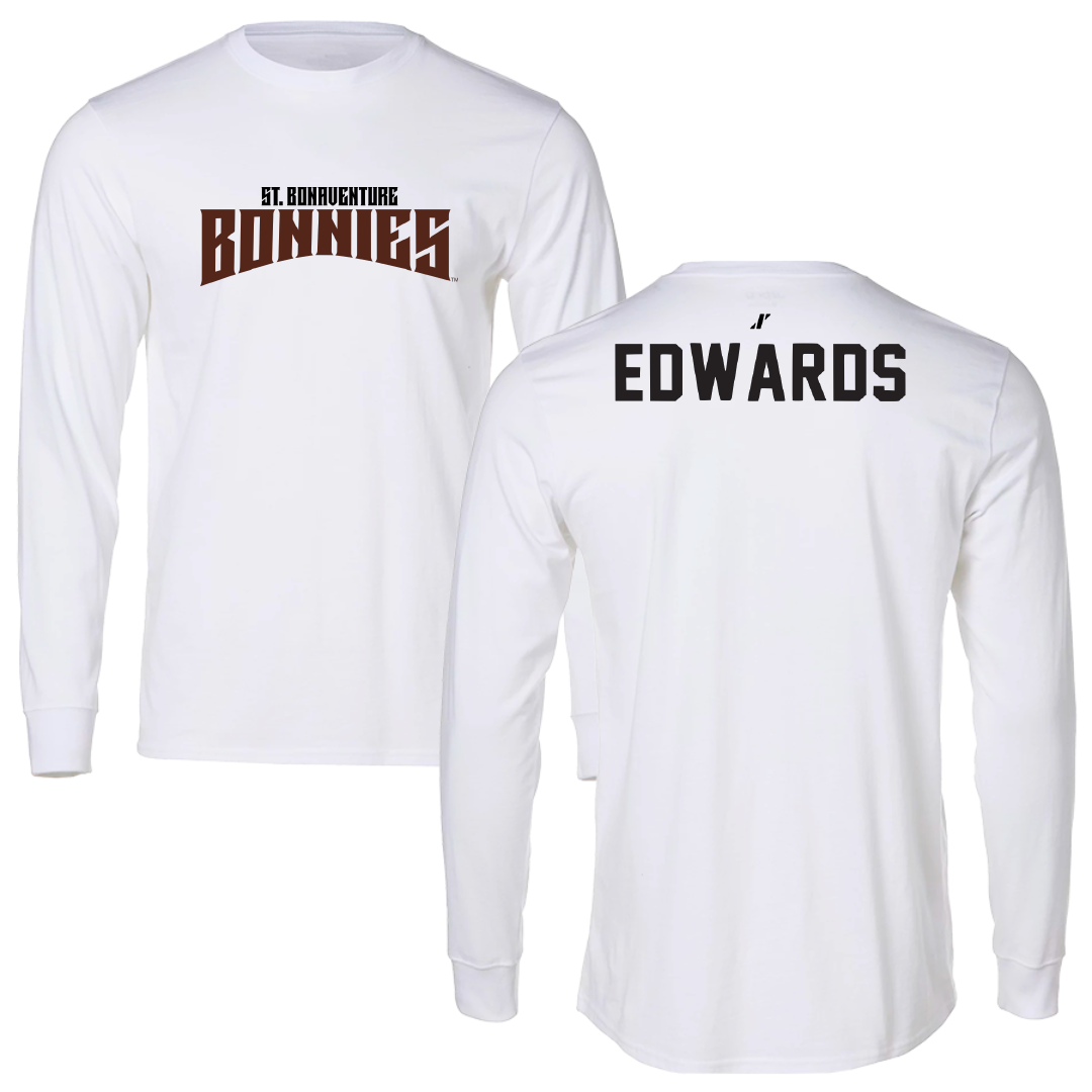 St. Bonaventure University Swimming & Diving White Classic Long Sleeve - Jonathan Edwards
