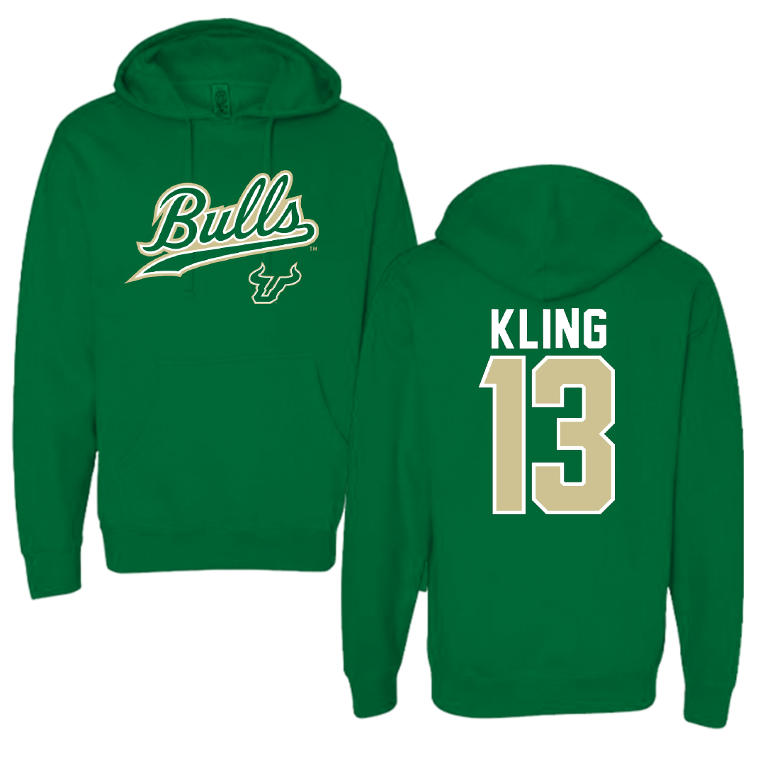 University of South Florida Baseball Green General Hoodie - #13 Corey Kling