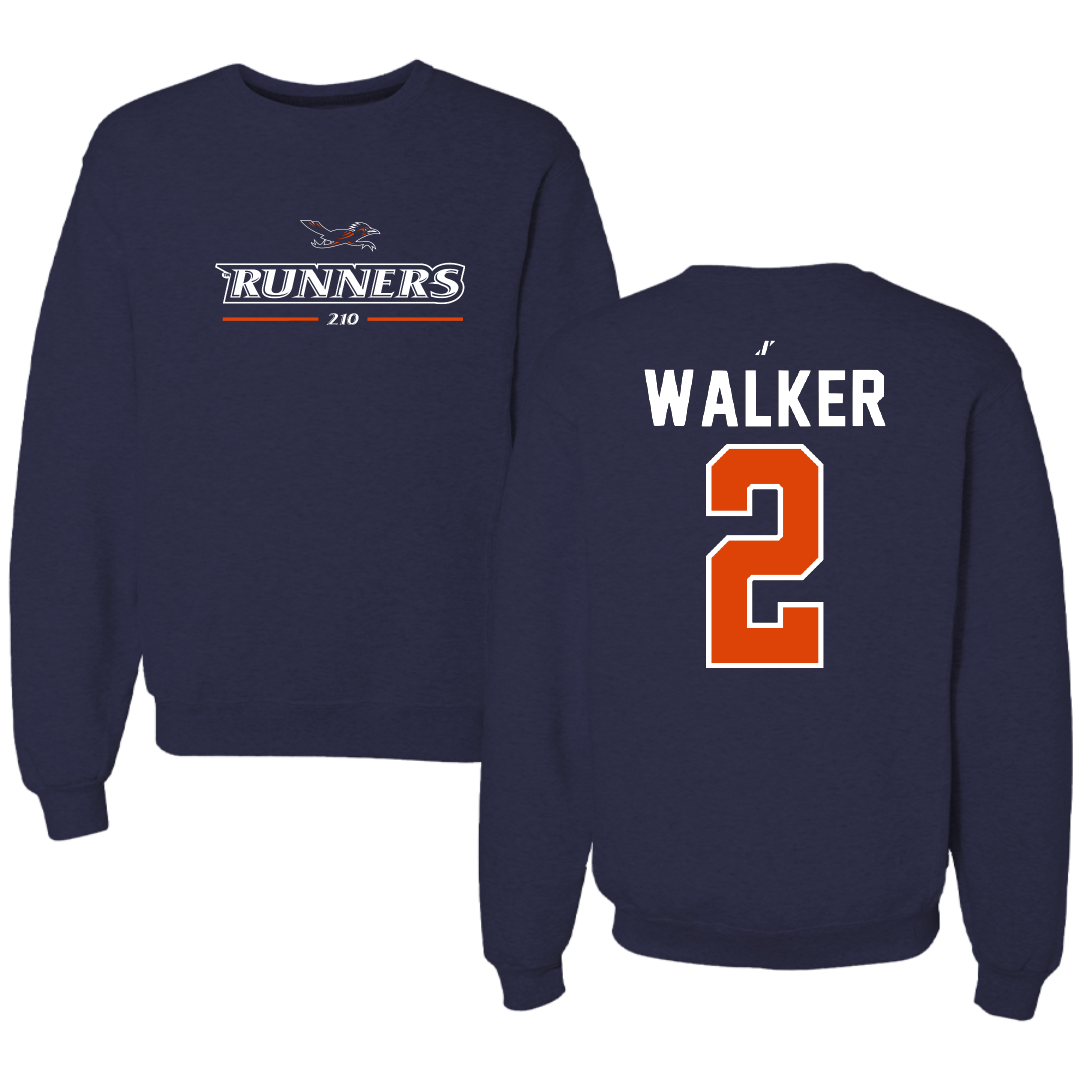 University of Texas at San Antonio Baseball Navy General Crewneck - #2 Isaiah Walker