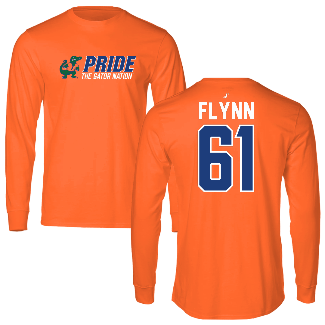 University of Florida Football Orange General Long Sleeve - #61 Nicolas Flynn