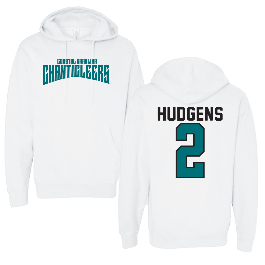 Coastal Carolina University Softball White Classic Hoodie - #2 Clara Hudgens