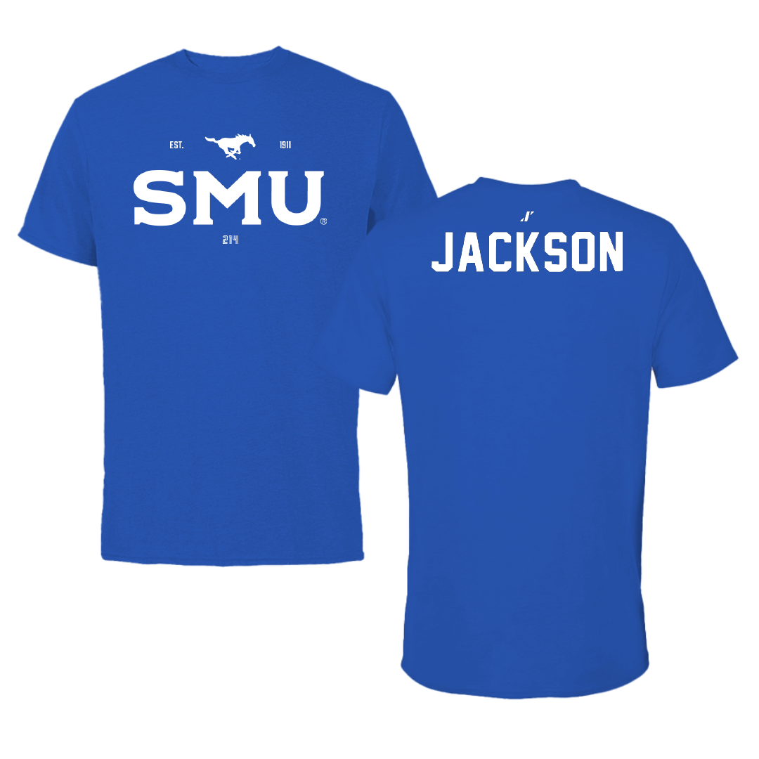 Southern Methodist University TF and XC Blue General Tee - Maykayla Jackson