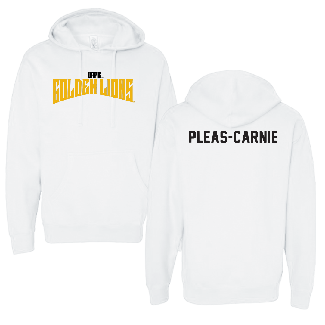 University of Arkansas-Pine Bluff TF and XC White Classic Hoodie - Akili Pleas-Carnie