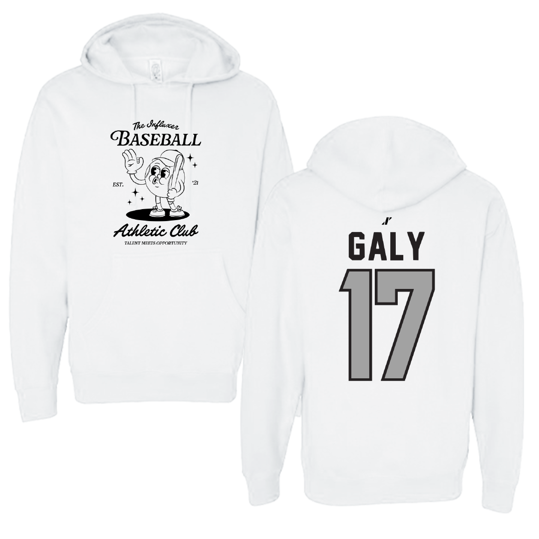 Baseball White Influxer Athletic Club Hoodie - #17 Gavin Galy