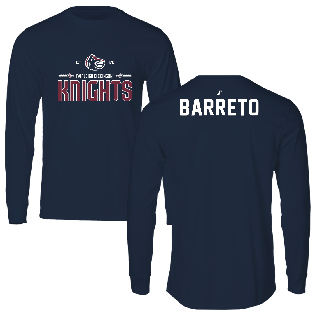 Fairleigh Dickinson University-Metropolitan Campus TF and XC Navy General Long Sleeve - Brandon Barreto