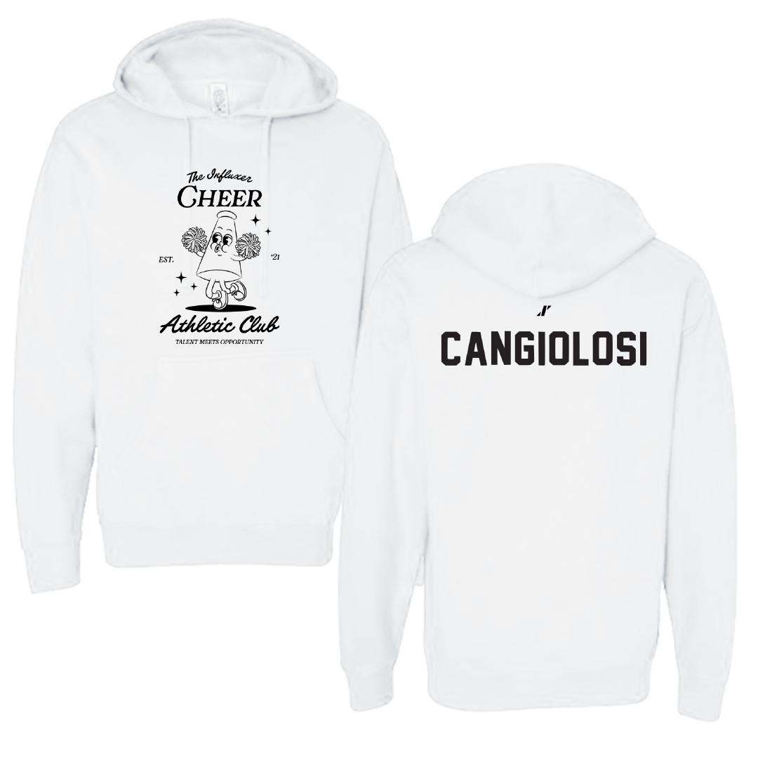 Cheer White Influxer Athletic Club Hoodie - Camryn Cangiolosi
