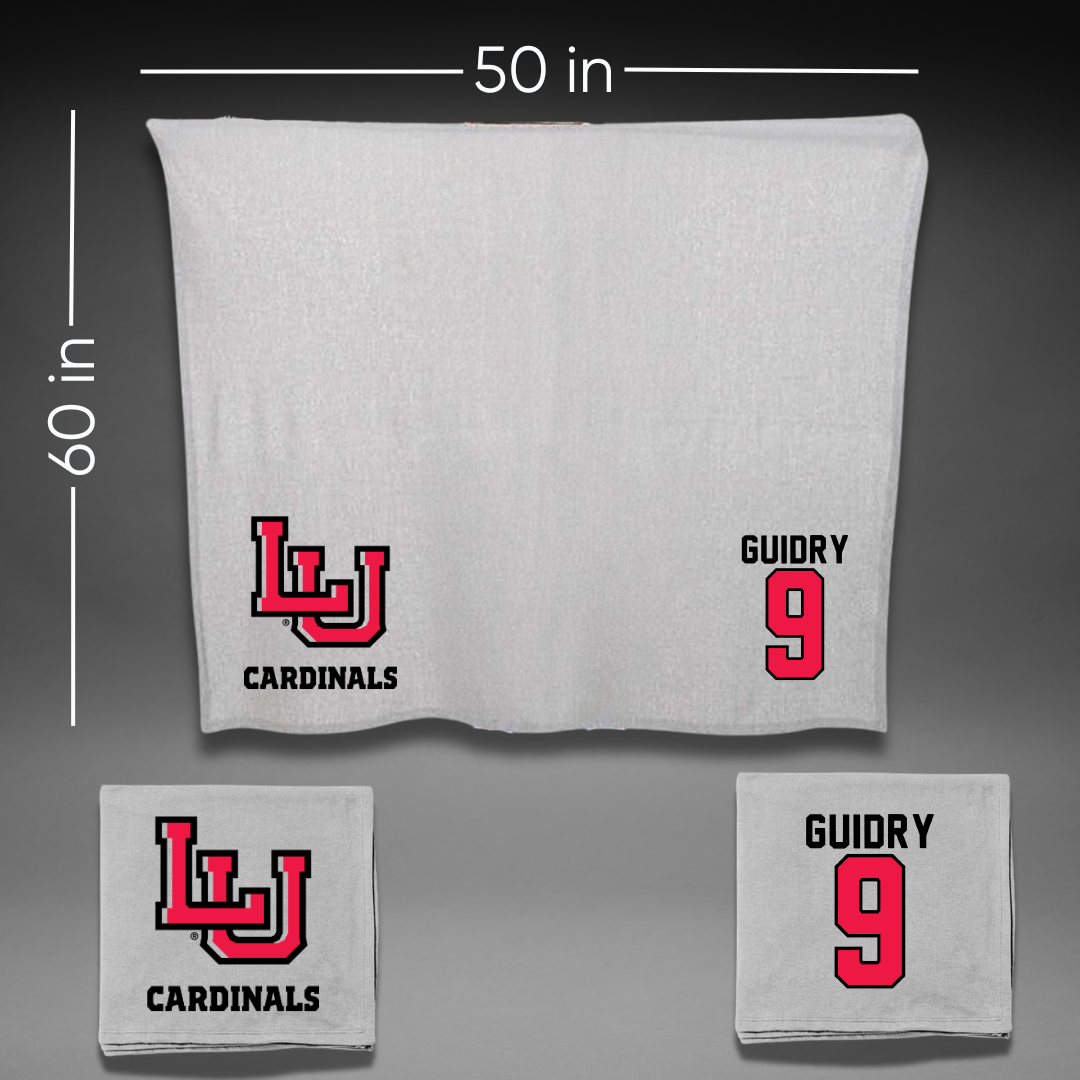 Lamar University Softball Gray Blanket - #9 Madison Guidry