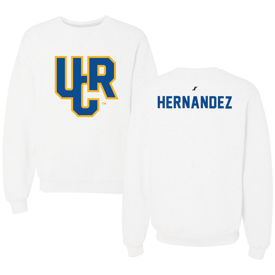 University of California-Riverside TF and XC White Crewneck - Lauren Hernandez