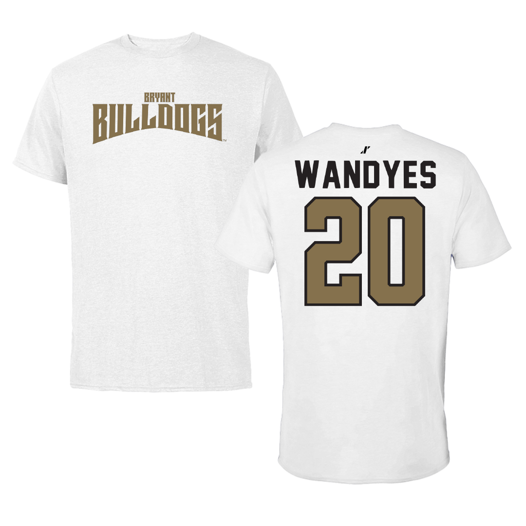 Bryant University Soccer White Classic Tee - #20 Kelsie Wandyes