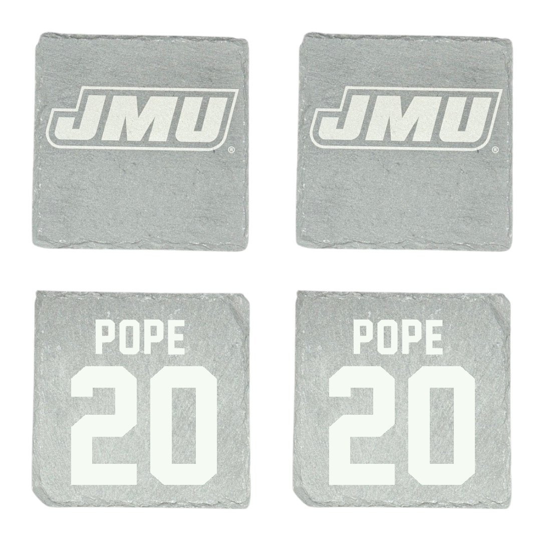 James Madison University Basketball Stone Coaster (4 Pack)  - #20 Jarrell Pope