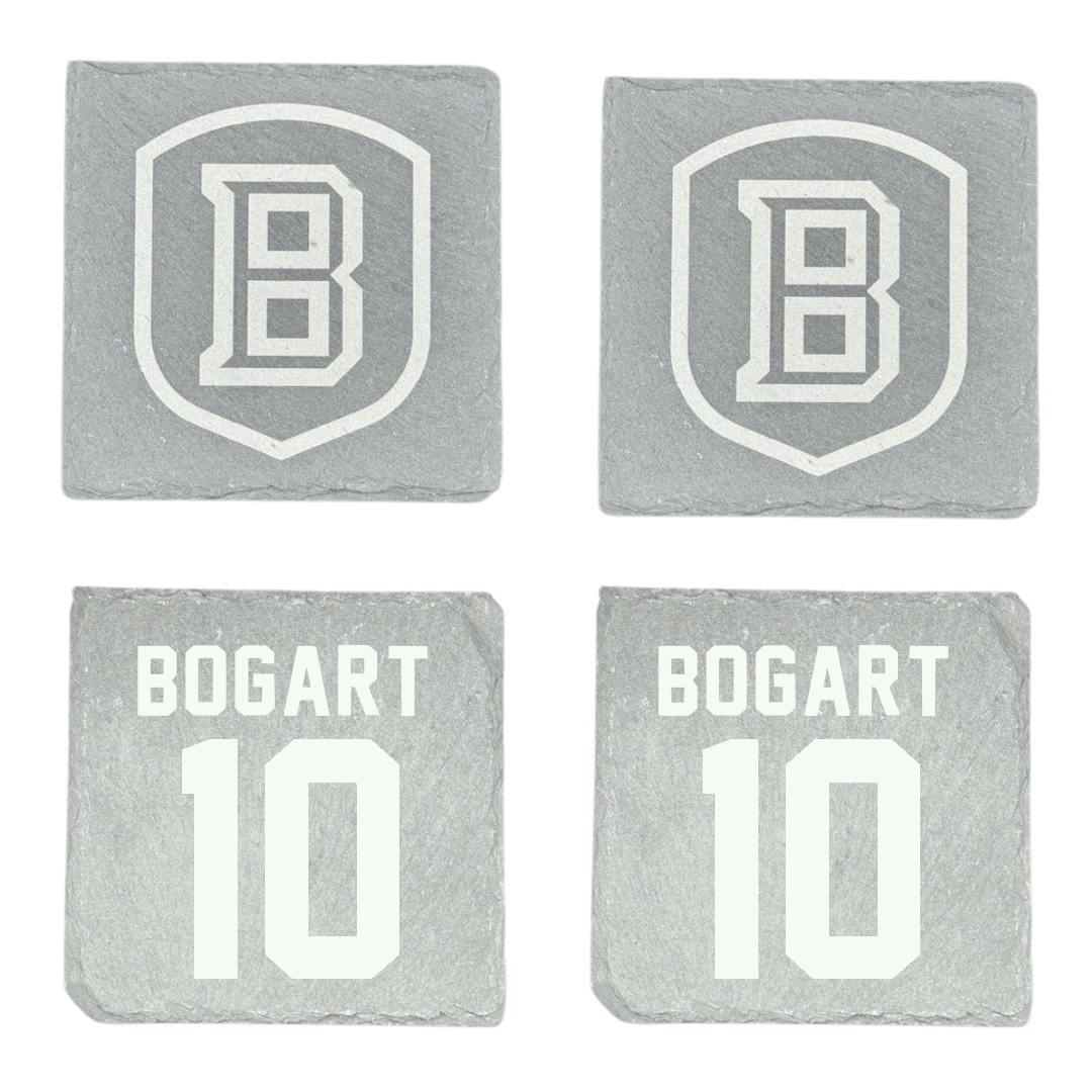 Bradley University Baseball Stone Coaster (4 Pack)  - #10 JD Bogart