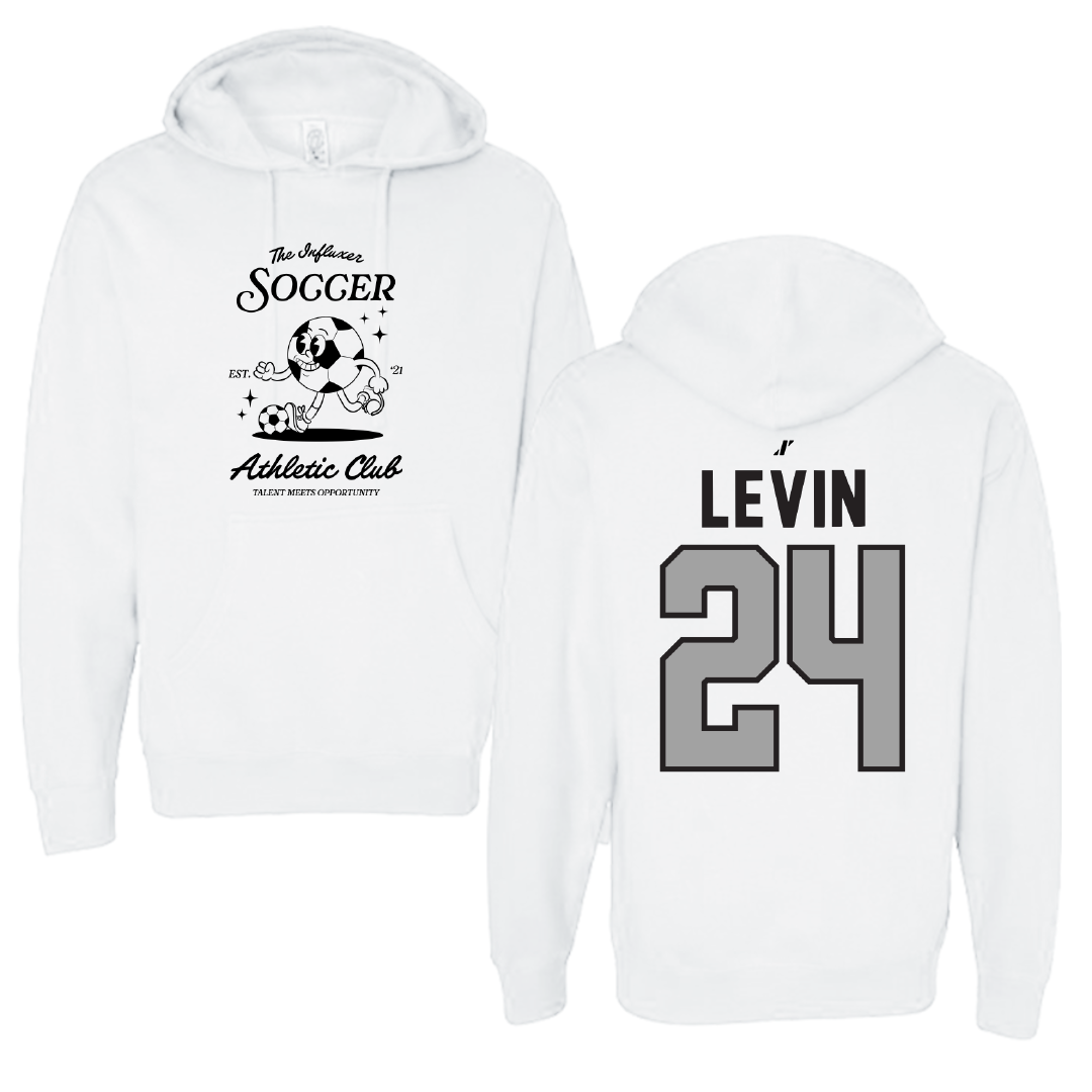 Soccer White Influxer Athletic Club Hoodie - #24 Denali Levin