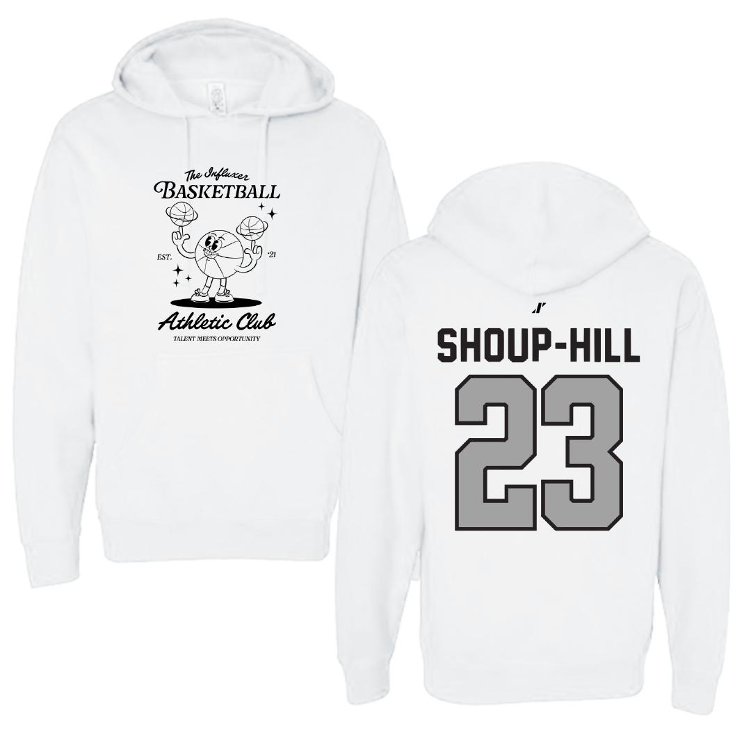 Basketball White Influxer Athletic Club Hoodie - #23 Brynn Shoup-Hill