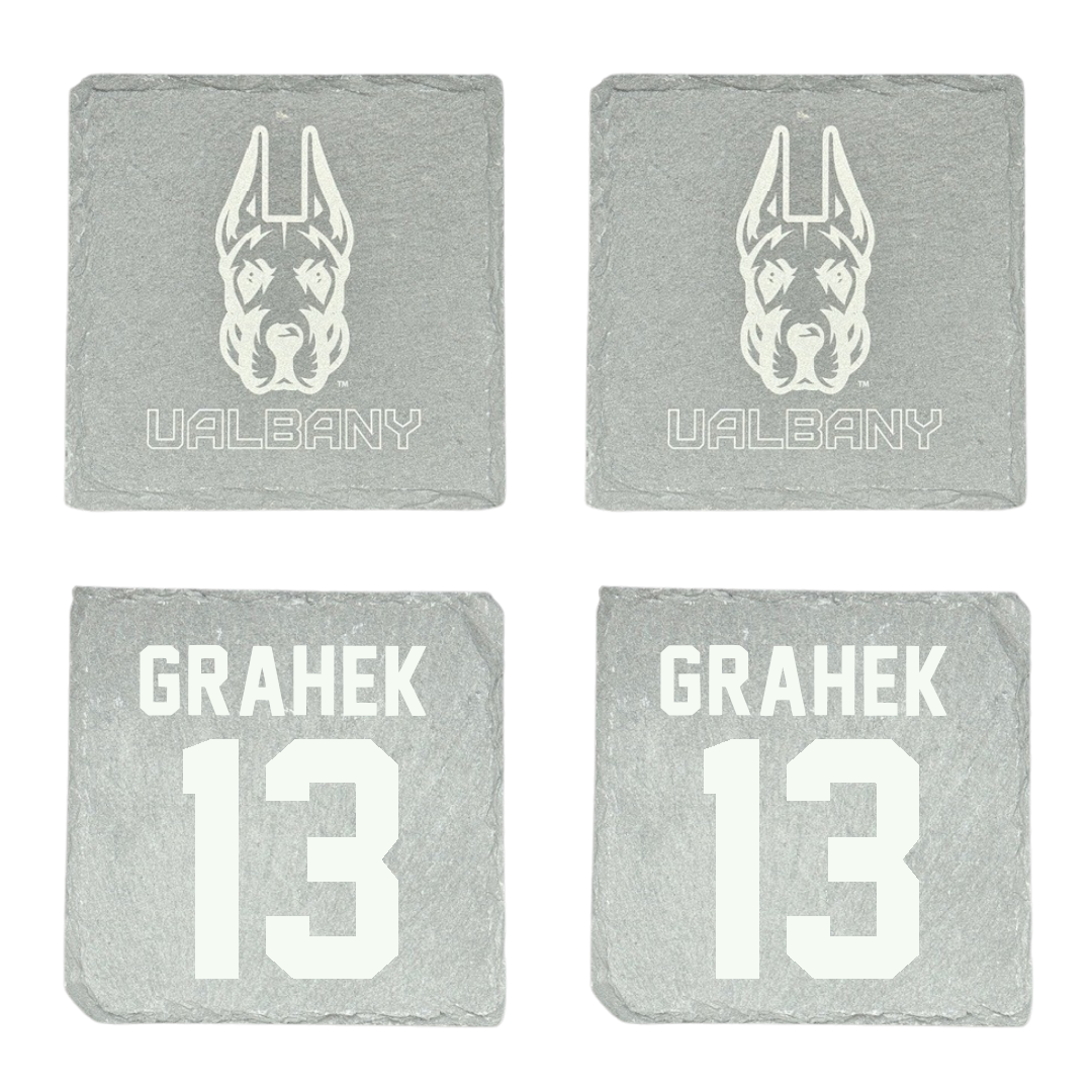 University at Albany Softball Stone Coaster (4 Pack)  - #13 Deanna Grahek