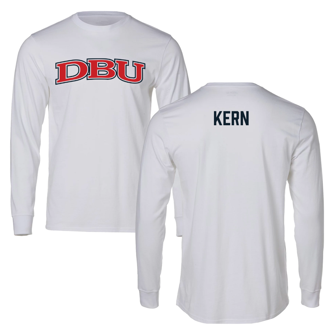 Dallas Baptist University TF and XC White Long Sleeve - Emily Kern