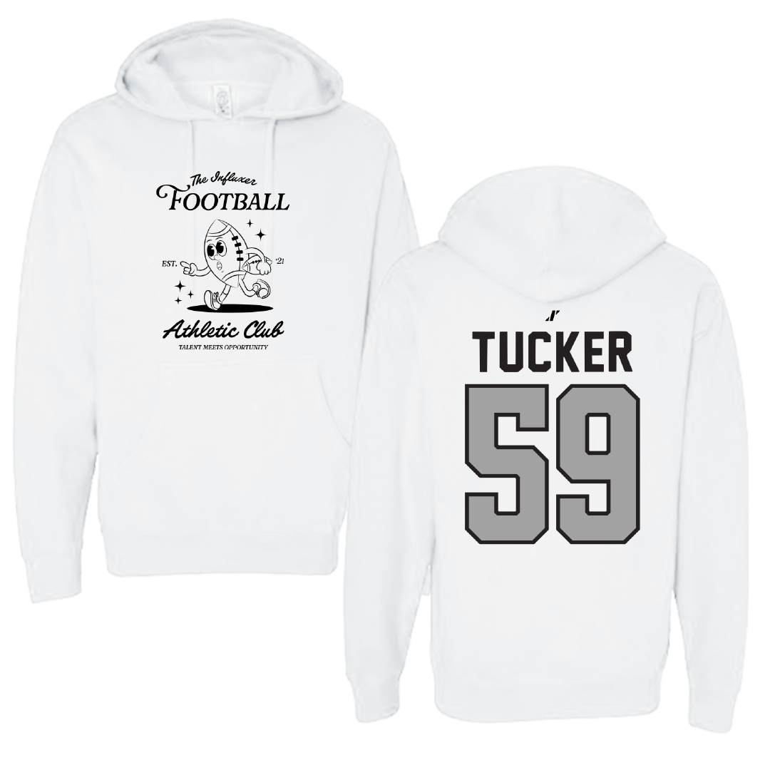 Football White Influxer Athletic Club Hoodie - #59 Tyrique Tucker