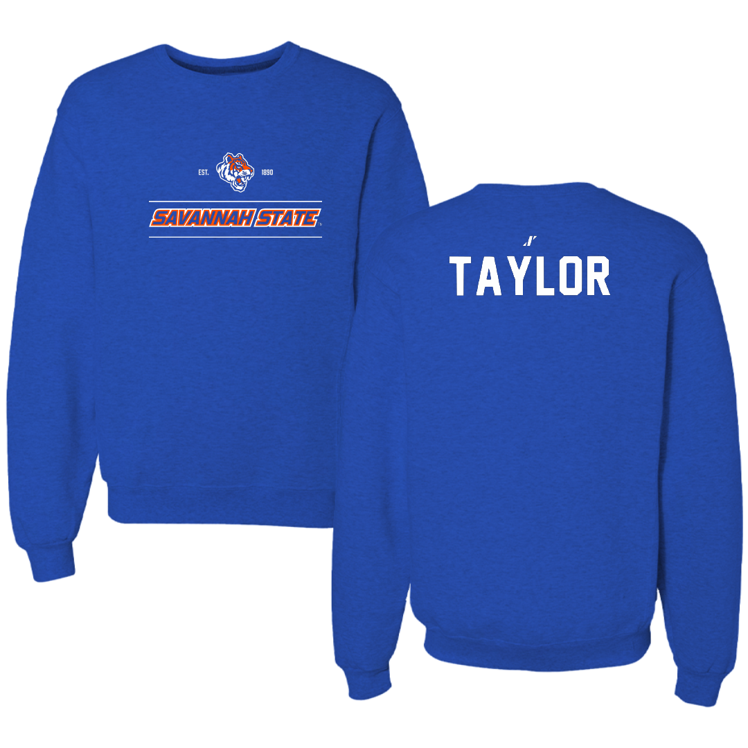 Savannah State University TF and XC Blue General Crewneck - Victoria Taylor