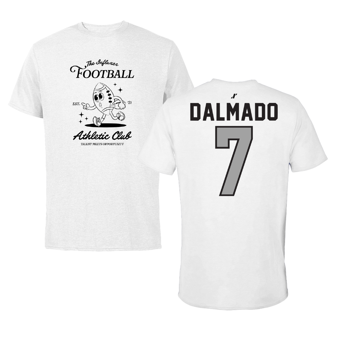 Football White Influxer Athletic Club Tee - #7 Jake Dalmado