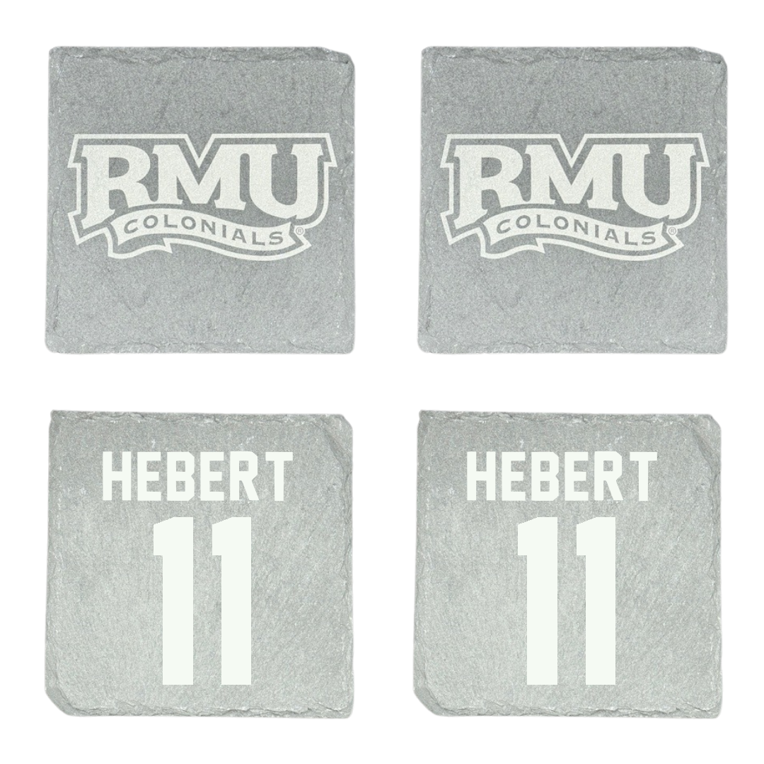 Robert Morris University Ice Hockey Stone Coaster (4 Pack)  - #11 Cameron Hebert
