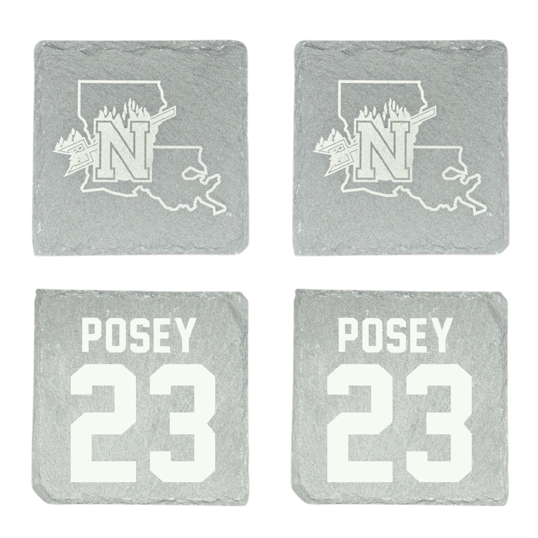Northwestern State University Basketball Stone Coaster (4 Pack)  - #23 Duane Posey