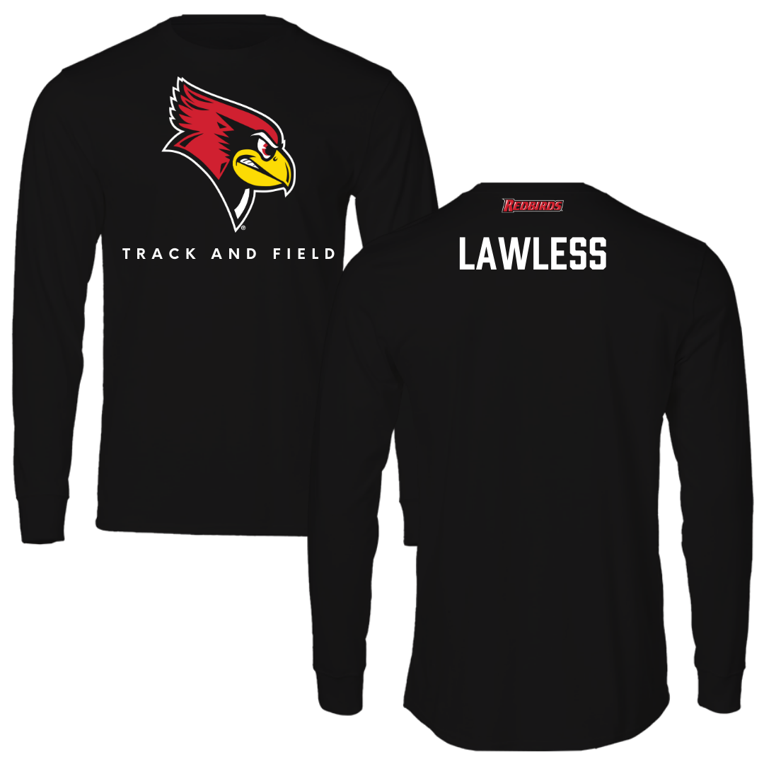 Illinois State University Track and Field Black Mascot Performance Long Sleeve - Ava Lawless