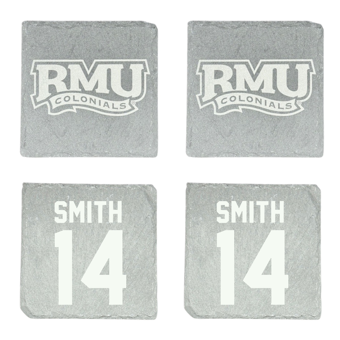 Robert Morris University Football Stone Coaster (4 Pack)  - #14 Zin'tayvious Smith