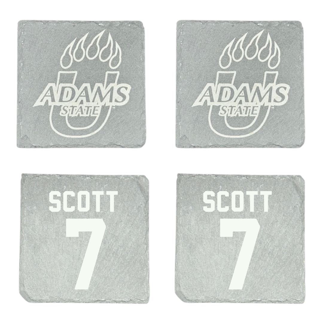 Adams State University Football Stone Coaster (4 Pack)  - #7 Jalen Scott
