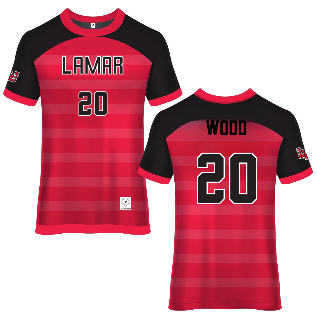 Lamar University Red Soccer Jersey - #20 Emmy Wood