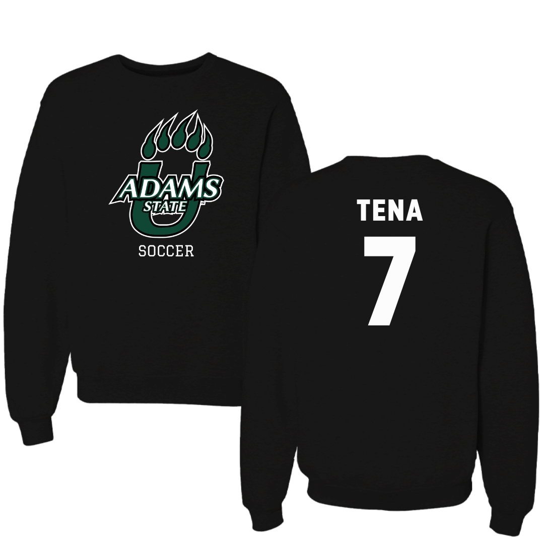 Adams State University Soccer Black State Crewneck - #7 Colette Tena