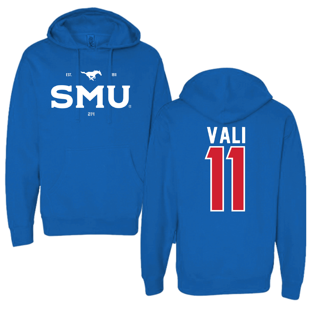 Southern Methodist University Soccer Blue General Hoodie - #11 Addison Vali