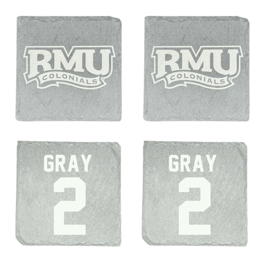 Robert Morris University Soccer Stone Coaster (4 Pack)  - #2 Darren Gray