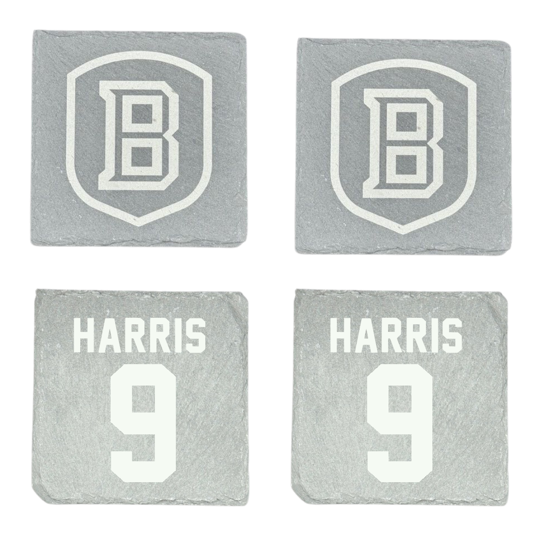 Bradley University Baseball Stone Coaster (4 Pack)  - #9 Easton Harris